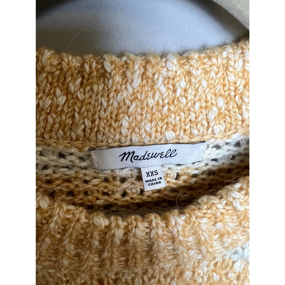 Madewell Baez Pullover Sweater in Stripe Size xxs - Picture 5 of 10